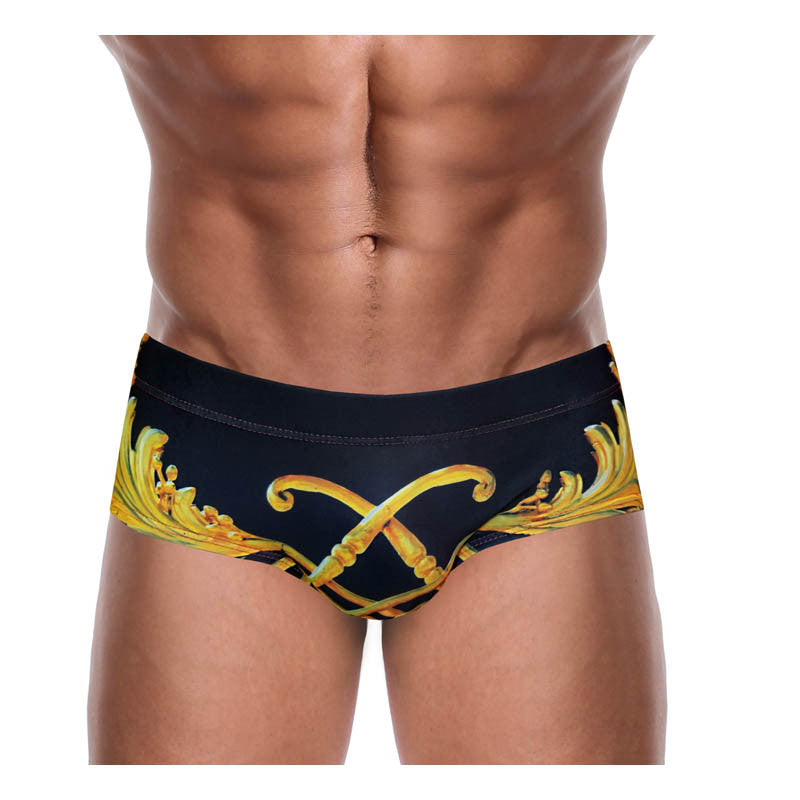 DANNY MIAMI Swimwear - Crown Black - Men Swimsuit Brief - Beach Trunks