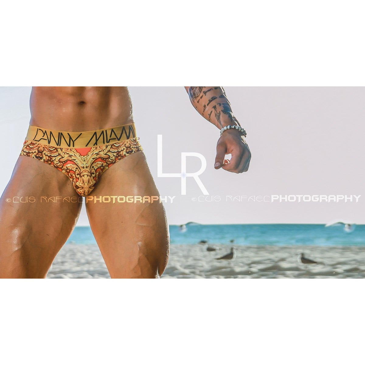 Royal Coral - Underwear Brief -  TOP Fashion Brand DANNY MIAMI  - Undies with sexy low cut
