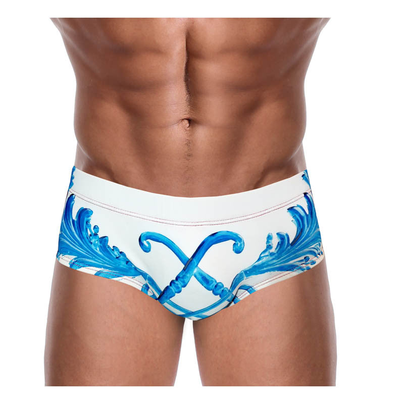  DANNY MIAMI Swimwear - Crown Blue - Men Swimsuit Brief - Beach Trunks