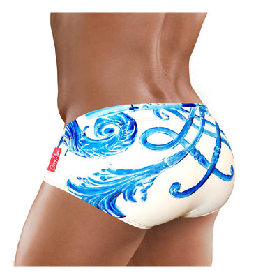 DANNY MIAMI Swimwear - Crown Blue - Men Swimsuit Brief - Beach Trunks
