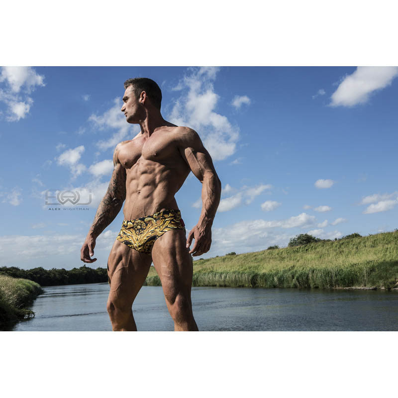 DANNY MIAMI Swimwear - God Of king - Men Swimsuit Brief - Beach Trunks -  Fashion brand