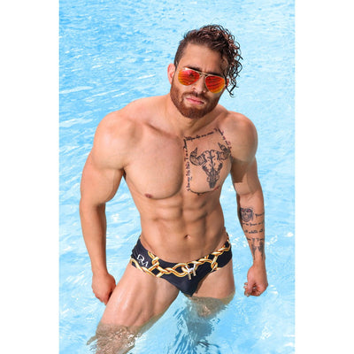men swimsuit - Luxury Brand - Swim brief - Danny Miami - Made in USA - Swimwear for men - Links