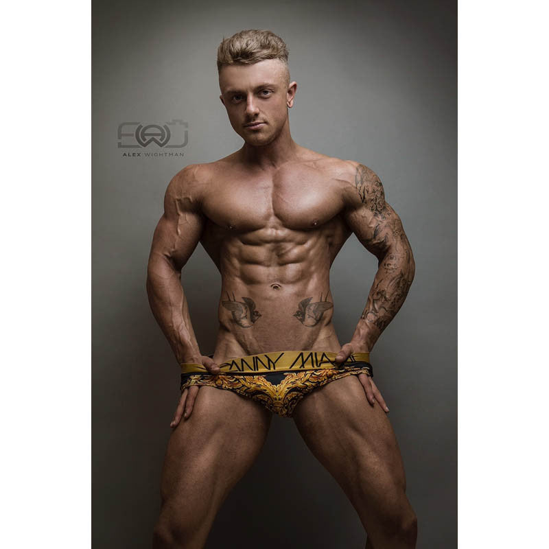 Royal Black - Underwear Brief -  TOP Fashion Brand DANNY MIAMI  - Undies with sexy low cut 