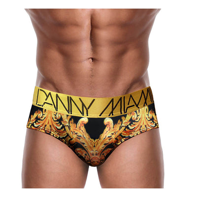 Royal Black - Men Underwear Brief - Men's Briefs - Men's Printed Underwear  - DANNY MIAMI