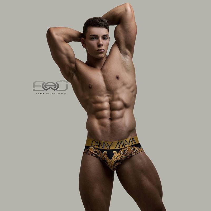 Royal Black - Underwear Brief -  TOP Fashion Brand DANNY MIAMI  - Undies with sexy low cut 